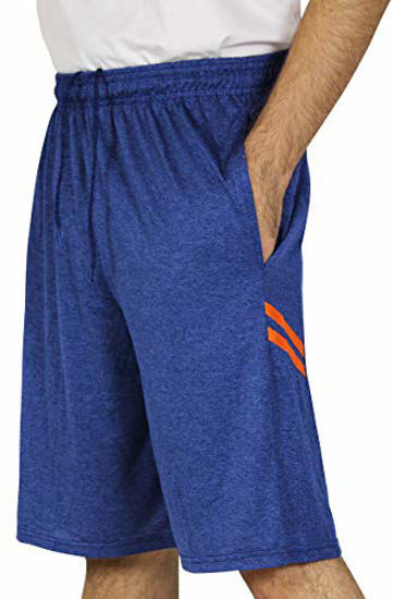 Picture of Mens Quick Dry Fit Dri-Fit Active Wear Athletic Performance Basketball Tennis Soccer Running Essentials Gym Casual Workout Tech Shorts-Set 6,Medium