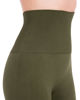 Picture of Homma Activewear Thick High Waist Tummy Compression Slimming Body Leggings Pant (Medium, Olive)