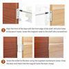 Picture of Drawer Magnets Jiayi 12 Pack Ultra Thin Cabinet Door Magnet Stainless Steel Magnetic Cabinet Latches Hardware Cabinet Magnets Catch for Sliding Door Kitchen Cupboard Closure Closet Door Closer