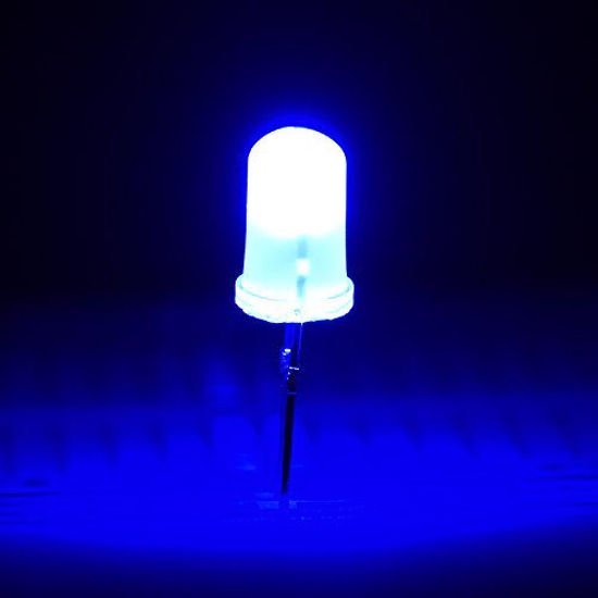 Picture of 100 Pieces Clear LED Light Emitting Diodes Bulb LED Lamp, 5 mm (Blue)