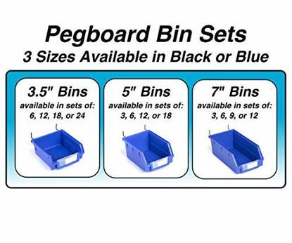 GetUSCart- Pegboard Hooks 200-packs J Shape Peg Hooks Black Peg