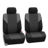 Picture of FH Group FB064GRAY115 Gray Timeless Cross Weave Seat Cover (Airbag Ready and Split Bench Full Set), Gray-Full