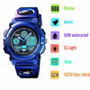 Picture of Boys Digital Watch Outdoor Sports 50M Waterproof Electronic Watches Alarm Clock 12/24 H Stopwatch Calendar Boy Girl Wristwatch - Purple Blue