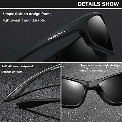 Picture of FAGUMA Polarized Sports Sunglasses For Men Cycling Driving Fishing 100% UV Protection