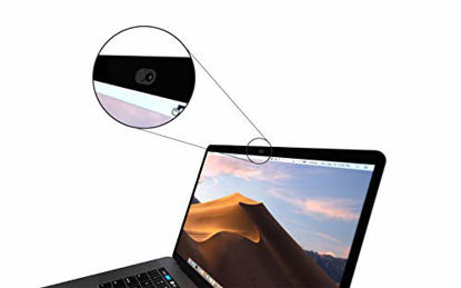 Picture of Privise Webcam Cover | PC, Smartphone & Laptop Camera Cover  Made in Germany  Compatible for MacBook, iMac & iPhone  Strong Webcam Sticker  Effective Privacy Protection  Ultra Thin (black)  3pc