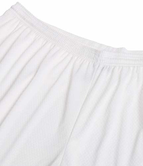 GetUSCart- Champion Men's Long Mesh Short with Pockets,White,Medium