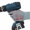 Picture of DEX FIT Nitrile Work Gloves FN330, 3D Comfort Stretch Fit, Power Grip, Smart Touch, Durable Foam Coated, Thin & Lightweight, Machine Washable, Gray Small 3 Pairs