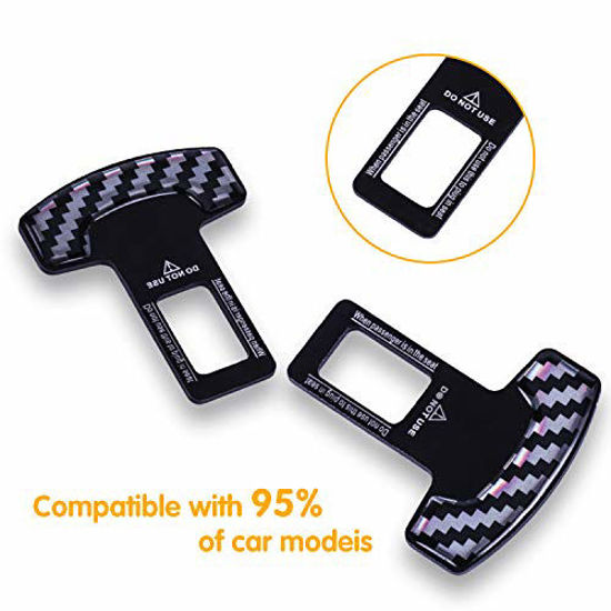 Th Car Seat Belt Clips, Car Seat Belt Insert Metal Tongue, Seat Safety Belt  Buckle Auto Metal Seat Belt Clip, Universal For Most Vehicle. (black)(4pc