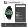 Picture of Boys Digital Watch Outdoor Sports 50M Waterproof Electronic Watches Alarm Clock 12/24 H Stopwatch Calendar Boy Girl Wristwatch - Green