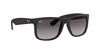 Picture of Ray-Ban RB4165 Justin Rectangular Sunglasses, Black Rubber/Grey Gradient, 55 mm