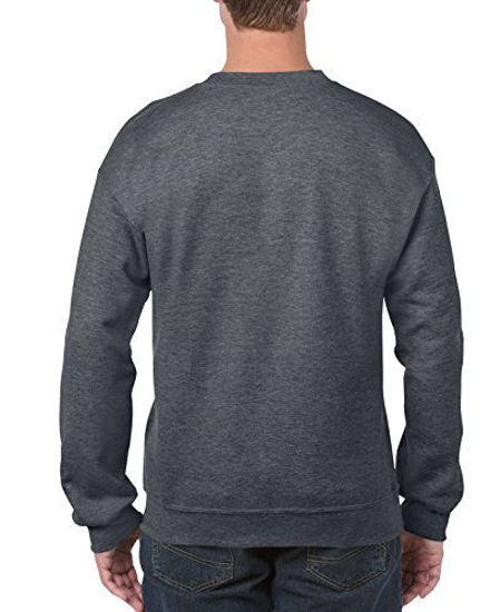 Picture of Gildan Men's Heavy Blend Crewneck Sweatshirt - Large - Dark Heather