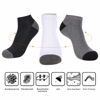 Picture of COOVAN 10 Pairs Mens Cushion Ankle Socks Men 10 Pack Low Cut Comfort Breathable Casual Socks