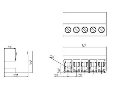 Picture of TubeDriver Tube Driver PPI Precision Power 5 pin 5pin plug speaker ***The round opening works for wire up to 10GA and as small as 26ga ***strip wire back to .35" or around 3/8" *** fits Infinity Full size amps PPI Precision power 4, 5, 6 Channel amps, Art