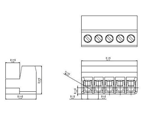 Picture of TubeDriver Tube Driver PPI Precision Power 5 pin 5pin plug speaker ***The round opening works for wire up to 10GA and as small as 26ga ***strip wire back to .35" or around 3/8" *** fits Infinity Full size amps PPI Precision power 4, 5, 6 Channel amps, Art