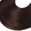 Picture of SARLA 16" 4.3oz Synthetic Wavy Halo Hair Extension Natural Hairpieces No Clip No Glue No Tape(M03#2-33 dark chestnut brown)