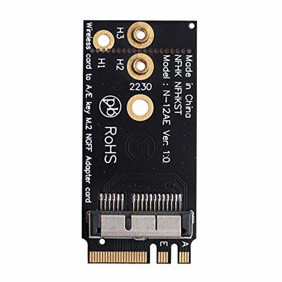 Picture of Converter for BCM94360CS2 pcie WiFi Card Module to NGFF(M.2) Key A/E WiFi Wireless Adapter Support mac OS Hackintosh(not Includes The WiFi Card)