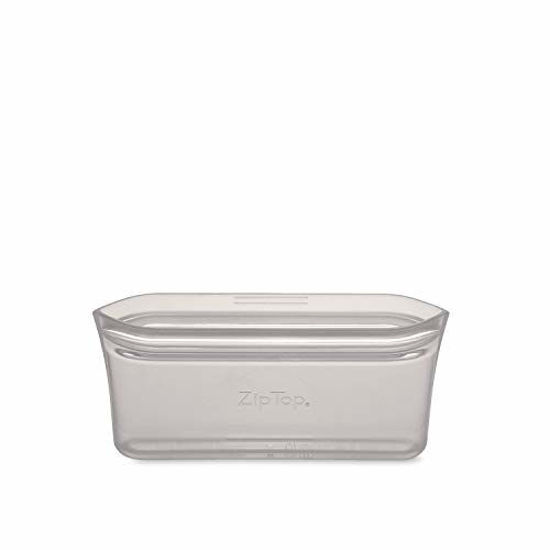 Picture of Zip Top Reusable 100% Platinum Silicone Containers - Snack Bag - Gray