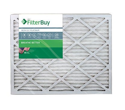 Picture of FilterBuy 18x30x1 MERV 13 Pleated AC Furnace Air Filter, (Pack of 2 Filters), 18x30x1 - Platinum