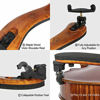 Picture of Classic Violin Shoulder Rest (Violin 1/2-1/4 & Viola 12"-11") with Adjustable Height | Collapsible | Real Maple Wood| Excellent Support Grip - By MIVI Music