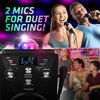 Picture of Professional Karaoke Machine for Adults and Kids - Singsation XL Portable Karaoke System - 60 Voice & 10 Sound Effects, 2 Karaoke Mics, 25 Room-Filling Light Show & Works w/Bluetooth