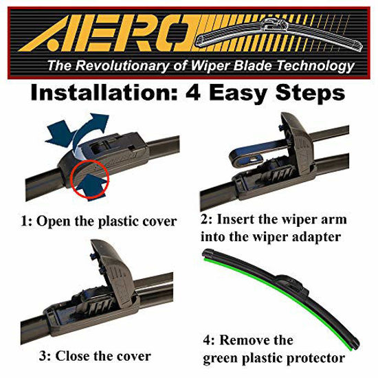 Picture of AERO 22" + 20" OEM Quality All Season Beam Windshield Wiper Blades (Set of 2)