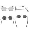 Picture of NIEEPA John Lennon Vintage Round Polarized Hippie Sunglasses Small Circle Metal Driving Sun Glasses (Mercury Lens/Silver Frame)