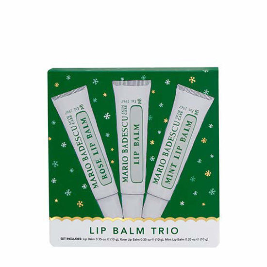 Picture of Mario Badescu Lip Balm Trio Pack Includes Mint Balm, Rose Balm and Original Balm, 3 ct.