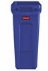 Picture of Rubbermaid Commercial Products 1971257 Slim Jim Trash/Garbage Can with Venting Channels, 16 Gallon, Blue (Pack of 4)