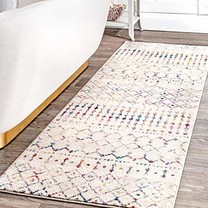 Picture of nuLOOM Moroccan Blythe Runner Rug, 2' 6" x 6', Light Multi