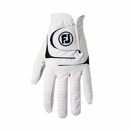 Picture of FootJoy Men's WeatherSof 2-Pack Golf Glove White Small, Worn on Right Hand