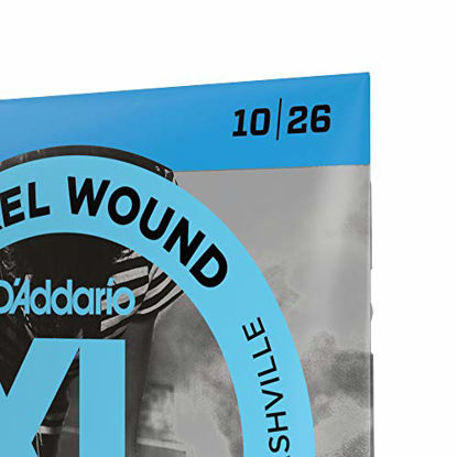 Picture of DAddario Nickel Wound Electric Guitar Strings, 1-Pack, High-Strung/Nashville Tuning, 10-26