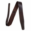 Picture of Perri's Leathers Baseball Leather Guitar Strap, Wine, Adjustable Length 41 to 56, Soft Backing, Comfortable, 2.5" Wide