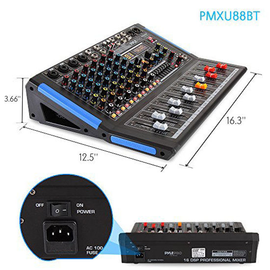 Audio Mixer Best Audio Mixer 6 Channel Professional Digital Audio Mixer  with USB - China Mixer and DJ Controller/Audio Console Mixer price