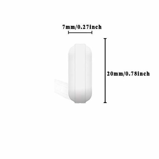 Picture of 4 Pcs 20mm(0.78inch) PTFE Magnetic Stirrer Mixer Stir Bar,White Color,Laboratory Bar,Stir Plate Bar,Stir Plate Magnet,Stir Rod Magnetic