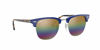 Picture of Ray-Ban unisex adult Rb 3016 Clubmaster Sunglasses, Metallic Light Bronze/Light Grey Mirror Rainbow, 51 mm US