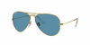 Picture of Ray-Ban Unisex-Adult RB3025 Classic Sunglasses, Legend Gold/Blue Polarized, 58 mm