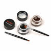 Picture of 2 in 1 Black and Brown Gel Eyeliner Set Water Proof Smudge Proof, Last for All Day Long, Work Great with Eyebrow, 2 Pieces Eye Makeup Brushes Included