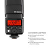 Picture of Godox TT350F 2.4G HSS 1/8000s TTL GN36 Camera Flash Speedlite for Fuji Cameras X-Pro2 X-T20 X-T2 X-T1 X-Pro1 X-T10 X-E1 X-A3 X100F X100T with Color Filters and PERGEAR Cleaning Cloth