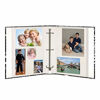 Picture of Magnetic Self-Stick 3-Ring Photo Album 100 Pages (50 Sheets), Black & White Words Design