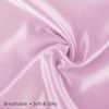 Picture of Luxury Satin Pillowcase w/Hidden Zipper, Standard Size,Pink