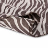 Picture of ShopBedding Luxury Satin Pillowcase for Hair - Standard Satin Pillowcase with Zipper, Brown Zebra Print (1 per Pack) - Blissford