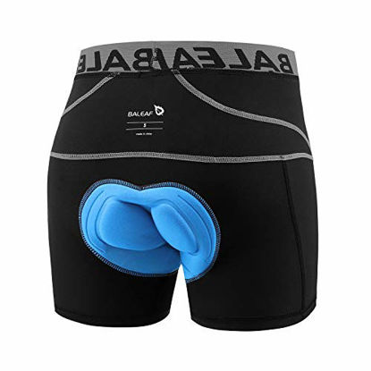 GetUSCart- BALEAF Men's Cycling Underwear Shorts 3D Padded Bike Bicycle  Pants Quick-Dry Tights Black Size XXXL