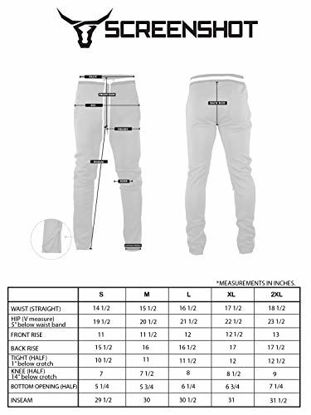 Picture of SCREENSHOTBRAND-S41700 Mens Hip Hop Premium Slim Fit Track Pants - Athletic Jogger Bottom with Side Taping-Red-Medium