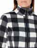 Picture of Amazon Essentials Women's Classic Fit Long-Sleeve Full-Zip Polar Soft Fleece Jacket, White Black Buffalo Plaid, Small