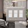 Picture of Amerelle Century Triple Rocker Steel Wallplate in Brushed Nickel