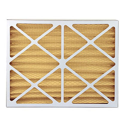 Picture of FilterBuy 20x24x4 MERV 11 Pleated AC Furnace Air Filter, (Pack of 2 Filters), 20x24x4 - Gold