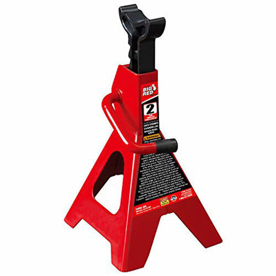 Picture of BIG RED T42012 Torin Steel Jack Stand: 2 Ton (4,000 lb) Capacity, Red, Single Jack