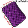 Picture of Forala Auto Center Console Pad PU Leather Car Armrest Seat Box Cover Protector Universal Fit (Purple-Plush)