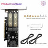 Picture of 3 in 1 NGFF and mSATA SSD Adapter Card, Electop M.2 NVME to PCIE/ M.2 SATA SSD to SATA III/ mSATA to SATA Converter, Support 2280/ 2260/ 2242 /2230 Host Controller Express Card