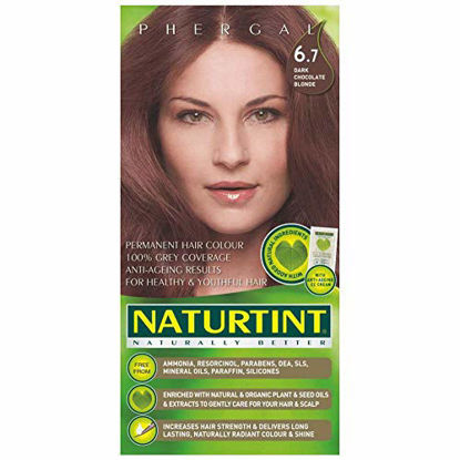 Picture of Naturtint Permanent Hair Color 6.7 Dark Chocolate Blonde (Pack of 1), Ammonia Free, Vegan, Cruelty Free, up to 100% Gray Coverage, Long Lasting Results
